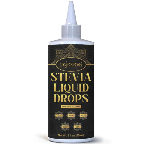 tejonova Stevia Liquid Drops 8oz Zero Calorie Stevia Liquid Sweetener from Pure Stevia Extract Stevia Sweetener for Drinks Treats No Sugar Liquid Stevia Drops Keto Sweetener No Aftertaste