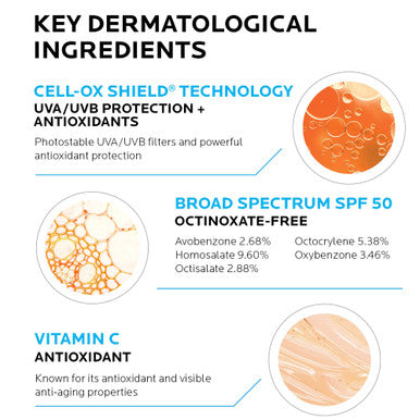 La Roche Posay Anthelios Aox Daily Antioxidant Serum With Spf Face Moisturizer With Sunscreen And Vitamin C & E Oil Free Face Sunscreen For Sensitive Skin Moisturizing Sun Protection