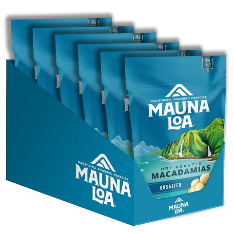 Mauna Loa Sea Salt Roasted Macadamia Nuts Premium Hawaiian Nuts 20oz Resealable Bag Keto Friendly Gluten Snack