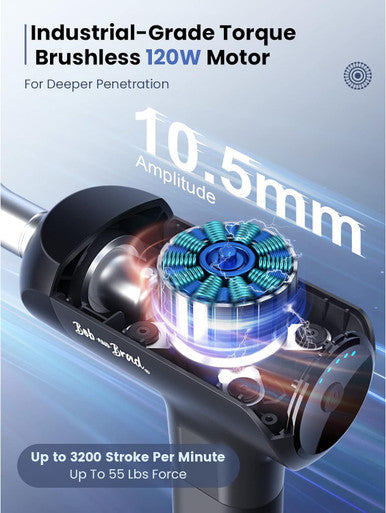 Bob And Brad X6 Pro Massage Gun Deep Tissue Percussion With Metal Head Therapy-Fsa Hsa Eligible, Professional Muscle Massage Gun For Athletes, Electric Massager Gun For Pain Relief