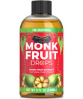 Monk Fruit Extract (6 Drops = 1 Tsp of Sugar) Zero Calories, Non-GMO, No Fillers - Liquid Monk Fruit Sweetener No Erythritol by Transparency Foods NEW FORMULA (1.7oz, 167 servings)