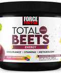 Force Factor Total Beets Beet Root Powder with Energy, NO3-T s to Support Circulation, Pressure, Flow, and Stamina - Plus Green Tea Extract. A Superfood Supplement, 30 Servings