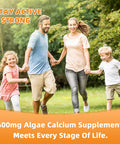Calcium Magnesium Zinc Gummies For Adults Kids With Potassium Vitamin D3 K2 Sugar Chewable Vegan, Algae Calcium Supplements For Women Men Support Plus Bone Strength Lemon Flavor 120 Counts