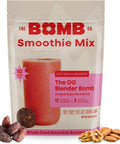 The Bomb Co. Blender Bomb, Peanut Butter Blast, Superfood Smoothie Mix with Chia Seeds, Hemp Seeds, Peanuts, & Amino Acids for Antioxidants, Gluten Free, High Fiber, 10 Servings