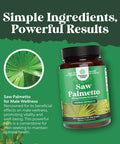 Extra Strength Saw Palmetto Extract - Advanced Herbal Complex For Hair Health And Urinary Support With Plant Sterols & Flavonoids - Potent Herbal Supplement With 500Mg Per Serving - 100 Capsules