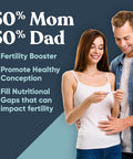 Eu Natural Conception Fertility for Her & Him Bundle - Fertility Supplements Combo for Women & Men Prenatal Vitamins Promote Hormone Balance Cycle Consistency Aid Ovulation 120 Count