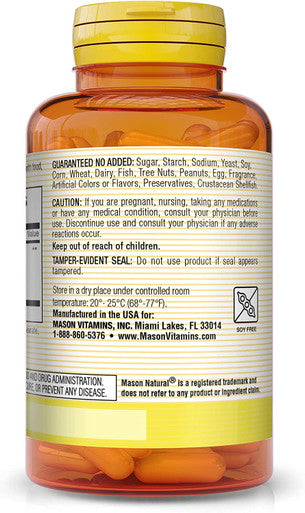 Mason Natural Echinacea - Immune System Booster, Supports Overall Health, Herbal Supplement, 60 Capsules (Pack of 3)