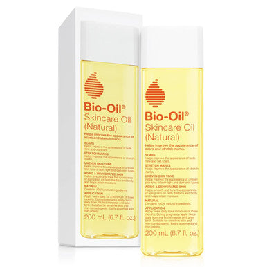 Bio-Oil Skincare Body Oil (Natural) Serum For Scars And Stretchmarks Face And Body Moisturizer Hydrates Skin & Skincare Body Oil Vitamin E Serum For Scars & Stretchmarks
