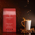Lifeboost Dark Roast Ground Coffee Non GMO Low Acid Single Origin USDA Organic Dark Roast Coffee Third Party Tested For Mycotoxins and Pesticides 12 Ounces