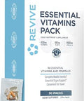 Revive MD Essential Vitamin Packs for Women and Men Vitamins Pack Daily Nutrient Supplement TravelFriendly Multivitamin Packets with Arjuna and Turmeric Extract Support Heart Joint and Organ Health