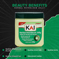 KAI Herbal Petroleum Jelly with Aloe Vera and Vitamin E for Soothing Chapped and Dry Skin Lips Nail Fresh Scent