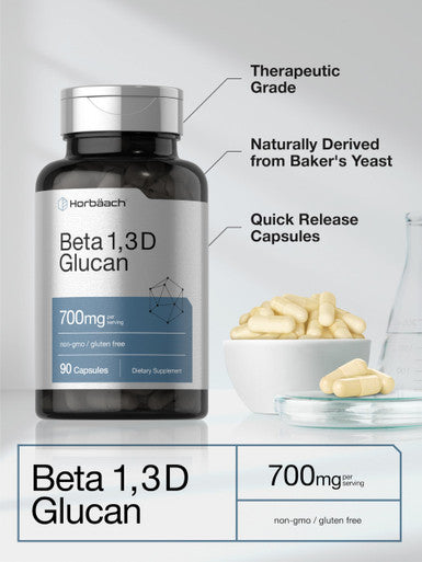Horbaach Beta Glucan 1 3D 90 Capsules 700 Mg