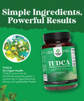 Advanced TUDCA Liver Support Supplement - Extra Strength TUDCA 500mg Bile Salts for Gallbladder Liver and Kidney Support - Liver and Gallbladder Cleanse Tauro Ursodeoxycholic Acid TUDCA Supplement