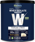 Biochem 100 Whey Isolate Protein Sugar Natural Flavor 24.6 oz Pre Post Workout Meal Replacement KetoFriendly 20g of Protein Easily Digestible Easy to Mix
