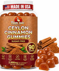 Flamingo Supplements Sugar Free Ceylon Cinnamon Gummies Sugar Regulation Neuroprotective- Supplement with Chromium and Cinnamon Bark- Alternative to Cinnamon Capsules - 90 Chews