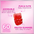 Collagen Peptides For Women - Collagen Gummy With Biotin For Hair, Skin, Nail, Bone & Joint Support, Extra Strength Hydrolyzed Collagen Peptides Supplement For Women & Men, Non-Gmo - 60 Gummies