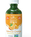 Sweetleaf Stevia Sweetener Drops Bundle - Vanilla Creme and Valencia Orange Flavors 4 Oz and 2 Oz