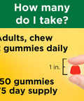 Nature Made Vitamin D3 Adult Gummies, Strawberry, Peach, & Mango 150 ea