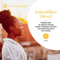 Healthspan Vitamin C Sustained Release 500mg (3 Months' Supply) | to Support Your Immune and Nervous Systems | Added zinc to Support Cognitive Function | Vegan