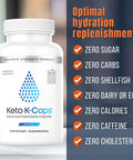 Hi-Lyte Keto K-Caps Electrolyte Capsules | Keto Approved Electrolyte Supplement | Hydrate Fast & Beat Leg Cramps | 700Mg Potassium, Sodium, Magnesium | No Maltodextrin | 120 Caps