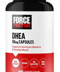 Force Factor DHEA 50mg DHEA Supplement for Women and Men to Support Hormone Balance and Healthy Mood Premium Quality Vegan Friendly Non-GMO 100 Vegetable Capsules