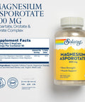 Solaray Magnesium Asporotate 400 mg 180 VegCaps
