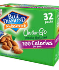 Blue Diamond Almonds Low Sodium Lightly Salted Snack Nuts, 100 Calorie Packs, 0.6 Ounce (Pack of 32)