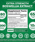 Zazzee Extra Strength Boswellia 10:1 Extract, 5000 Mg Strength, 65% Boswellic Acid, 180 Vegan Capsules, 6 Month Supply, Concentra
