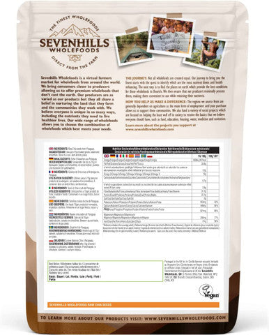 Sevenhills Wholefoods Raw Chia Seeds 1kg, Naturally Grown in South America
