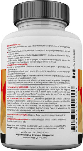 EBYSU Korean Red Ginseng Supplement Used in Herbal Medicine to Support Cognitive Function, Increase Resistance to Stress & Increase Energy 120 Capsules (500 mg)