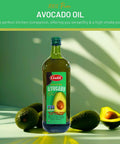 Galil 100% Pure Avocado Oil - High Smoke Point 500Ã‚Â°F Non-GMO, Vegan, Halal Certified - Perfect for Cooking, Baking, SautÃƒÂ©ing, Dressings & Marinades, Rich in Healthy Fats - 1 Liter Glass Bottle