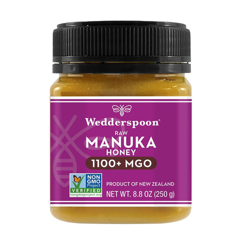 Wedderspoon Raw MÃƒâ€žÃ‚Ânuka Honey 150+ MGO, 8.8 Oz, Unpasteurized New Zealand Honey, Non-GMO, BPA-Free Jar, Superfood & Natural Wellness Support