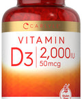 Carlyle Vitamin D3 2000 Iu Softgels | 400 Count | Non-Gmo, Gluten Free Formula | 50 Mcg | Vitamin D Supplement