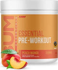 RAW Nutrition - Essential Pre - Chris Bumstead Pre Workout Formula, Sports Nutrition Pre-Workout Powders | Men & Womens Drink, Energy Powder for Working Out (Peach Mango)