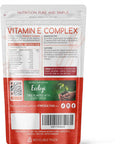 Vitamin E Complex - All 8 E Tocopherols & Tocotrienols - 60 Pullulan Capsules - Plant-Based & Whole Food - Orangutan Friendly - Vegan - No Fillers, Binders Or Flow Agents (60 Capsule Pouch)