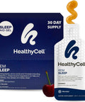 Healthycell Rem Sleep - Liquid Gel Extra Strength Sleep Supplement For Adults - Melatonin Magnesium Gaba L-Theanine Supplement - Maximum Absorption - 14 Gel Packs