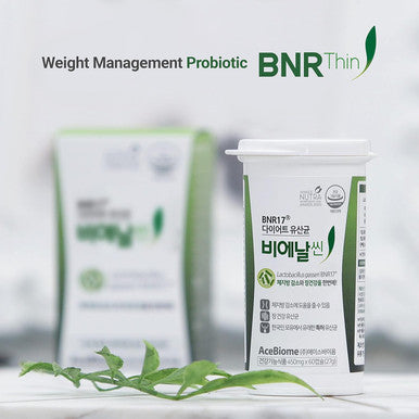 Acebiome BNRThin Probiotic Weight Management Lactobacillus gasseri BNR17 10 Billion CFU d Digestive Health 60 Capsules x6packs