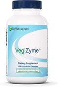 Nutra BioGenesis - VegiZyme - Digestive Enzymes for Intestinal Movement and Digestion - 120 Capsules