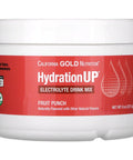 California Gold Nutrition Beverages, Hydrationup, Electrolytes, Fruit Punch, 8 Oz (227 G)