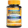 NewRhythm Probiotics 50 Billion CFU 20 Strains 120 Veggie Capsules