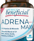 ADRENA-MAXX - Natural Adrenal Supplement, 45Day Supply- Fatigue Relief, Supports Adrenal Function, Stress Response, Enhanced Energy - Pure, Organic Ingredients -... from Purely benefical