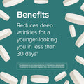 Webber Naturals Collagen30 with Ceramides Bioactive Collagen Peptides 120 Tablets Hydrating Glow Helps Improve Skin Hydration Elasticity Smoothness Non GMO Dairy Gluten