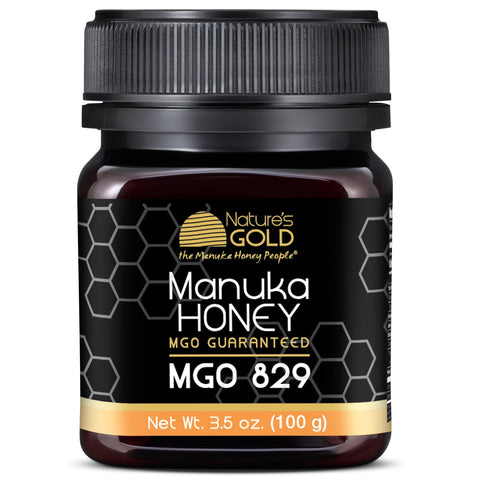 NatureÃ¢â‚¬â„¢s Gold Raw Manuka Honey, MGO 829+ | Authentic MGO, Australian Honey, Non-GMO, 100% Pure Genuine Traceable from Hive to Home