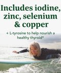 MegaFood Thyroid Strength - Mineral Supplement - Thyroid Support For Women With Ashwagandha Zinc Selenium Copper Iodine & L-Tyrosine & Herb Blend - Vegetarian - 90 Tabs (45 Servings)