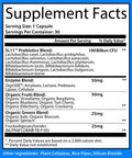 GoBiotix 100 Billion Probiotics Prebiotics Digestive Enzymes Blend High Potency with 100 Billion CFU Enhanced with Organic Fruit Organic Greens Blend Vegan NonGMO USA Made 30 Caps