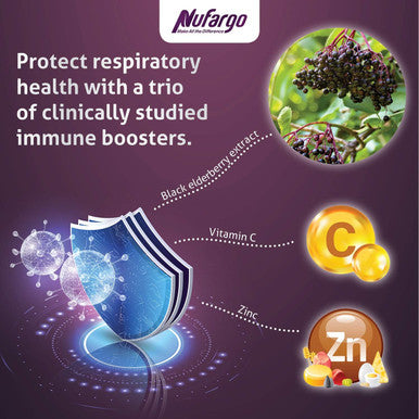 Berrymune Triple-Action Immune, Antioxidant & Energy Booster Elderberry, Vitamin C, B-Complex And Zinc All-Season Wellness Supplement For Men And Women 60 Capsules