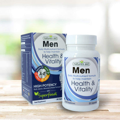 Natures Aid Multi-Vitamins and Minerals Capsules for Men - by Natures Aid