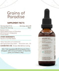 Grains Of Paradise B60 Alcohol-Free Herbal Extract Tincture, Grains Of Paradise (Aframomum Melegueta) Dried Seeds (2 Fl Oz)