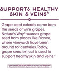 Nature's Way Premium Extract Standardized Grape Seed 95% Polyphenols, 100 mg per serving, 60 Capsules