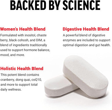 Force Factor Women s Multivitamin Multivitamin for Women to Support Hormone Balance Energy Immunity and Gut Health with 20 Vitamins & Minerals Ashwagandha Chasteberry and More 60 Tablets